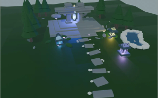 Early in-engine scene render.