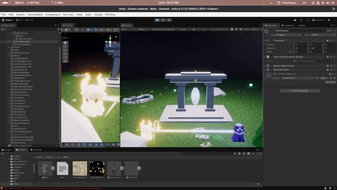 Development process photo.